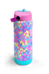 Coral High Pembe Sarı Lavanta Kamuflaj Desenli Katlanır Ağızlıklı Çelik Termos 650 ml 38301