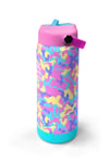 Coral High Pembe Sarı Lavanta Kamuflaj Desenli Katlanır Ağızlıklı Çelik Termos 650 ml 38301