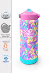 Coral High Pembe Sarı Lavanta Kamuflaj Desenli Katlanır Ağızlıklı Çelik Termos 650 ml 38301
