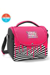Coral High Pembe Siyah Beyaz Desenli 3'lü Okul Çanta Seti SET0123678