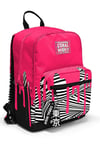 Coral High Pembe Siyah Beyaz Desenli 3'lü Okul Çanta Seti SET0123678