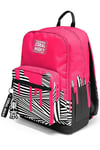 Coral High Pembe Siyah Beyaz Desenli 3'lü Okul Çanta Seti SET0123678