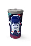Coral High Saks Mavi Astronot Desenli Katlanır Ağızlıklı Çelik Termos 600ml 38919