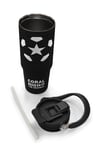 Coral High Siyah Futbol Desenli Pipetli ve Direkt İçim Çelik Termos 900 ml 38722