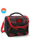 CORAL HİGH SİYAH KIRMIZI DESENLİ OKUL SIRT ÇANTASI 