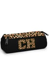 CORAL HİGH SİYAH LEOPAR CH HARF DESENLİ 3'LÜ OKUL ÇANTA SETİ 