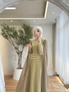 Chic Çift Pelerin Elbise
