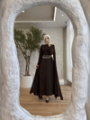 Chic Çift Pelerin Elbise