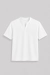 Beyaz Hakim Yaka T-Shirt