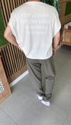 Erkek Boxy Fit T-Shirt Beyaz