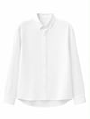 Erkek Oversize Basic Rahat Gömlek Beyaz