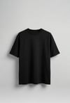 Erkek Oversize Premium Kumaş Basic T-Shirt Siyah