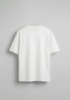 Erkek Oversize Premium Kumaş Basic T-Shirt Beyaz