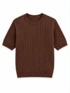 Erkek Regular Fit T-Shirt Kahverengi