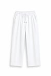 Keten Baggy Pantolon Beyaz