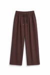 Keten Baggy Pantolon Kahverengi