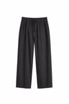 Keten Baggy Pantolon Siyah