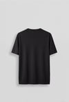 Oversize Triko Bisiklet Yaka Basic T-Shirt Siyah