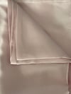 Açık pembe biyeli ipek yastık kılıfı