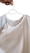İnci Beyazı Yarasa Kol T-shirt