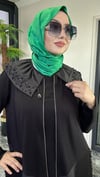 Bambu Kumaş Bebe Yaka İnci Çakmalı Tunik Kap 