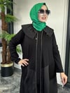 Bambu Kumaş Bebe Yaka İnci Çakmalı Tunik Kap 