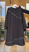 Bambu Kumaş Fermuar Detaylı Tunik -Siyah