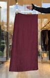 Bürümcük Kumaş Etekli Takım -Bordo