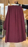 Bürümcük Kumaş Etekli Takım -Bordo