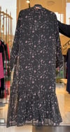 Desenli Şifon Kumaş Elbise