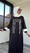 File Kumaş İkili Elbise -Beyaz