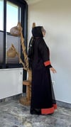 File Kumaş İkili Elbise -Turuncu