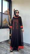 File Kumaş İkili Elbise -Turuncu
