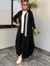 İki İplik Kumaş Adds Kombinli Kap -Siyah