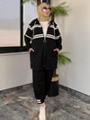 İki İplik Kumaş Adds Kombinli Takım -Siyah