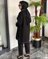 Önden Dört Apoletli İki İplik Kumaş Takım -Siyah