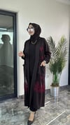 Pamuklu Kumaş Ve Dantel Kumaş Kombinli GiyÇık -Bordo