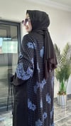 Pamuklu Kumaş Ve Dantel Kumaş Kombinli Ceket -Mavi