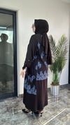 Pamuklu Kumaş Ve Dantel Kumaş Kombinli GiyÇık -Mavi