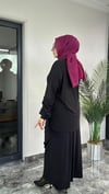 Sandy Kumaş Etekli Takım -Sİyah