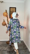 Saten Kumaş Desenli Tunik 