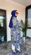 Saten Kumaş Desenli Tunik 
