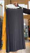 Scuba Krep Kumaş Blazer Ceket Etekli Takım -Sarı