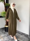 Turkuaz Kumaş Altı Büzgülü Kap -Haki