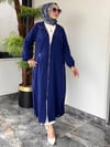 Turkuaz Kumaş Altı Büzgülü Kap -Mavi