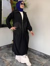 Turkuaz Kumaş Torba Cep File Kombinli Kap -Siyah