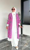 Zara Krep Kumaş Desenli Kimono Ceket