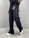 Baggy Paça Detay Siyah