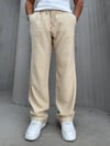 Gabardin Kumaş Pantolon Krem