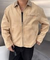 Oversize Crop Kot Ceket Krem